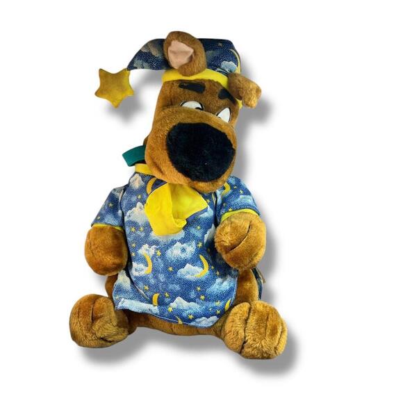 Vintage 1998 Cartoon Network Scooby Doo In Pajamas  Plush - Picture 1 of 7